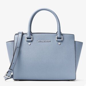 Michael Kors Selma Medium Saffiano Leather Satchel